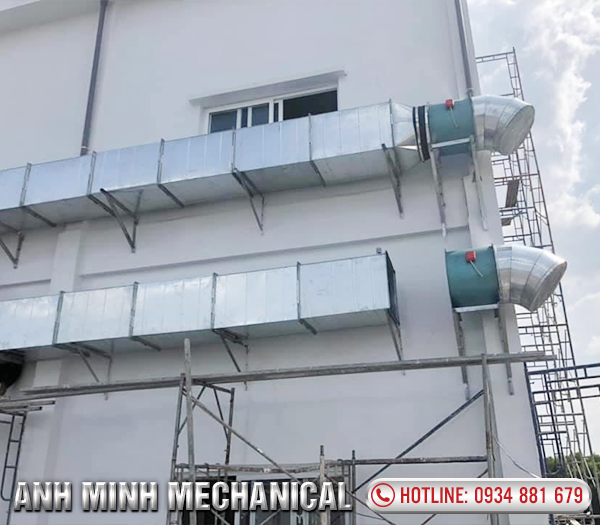 Thi công hệ thống thông gió công ty thực phẩm quốc tế